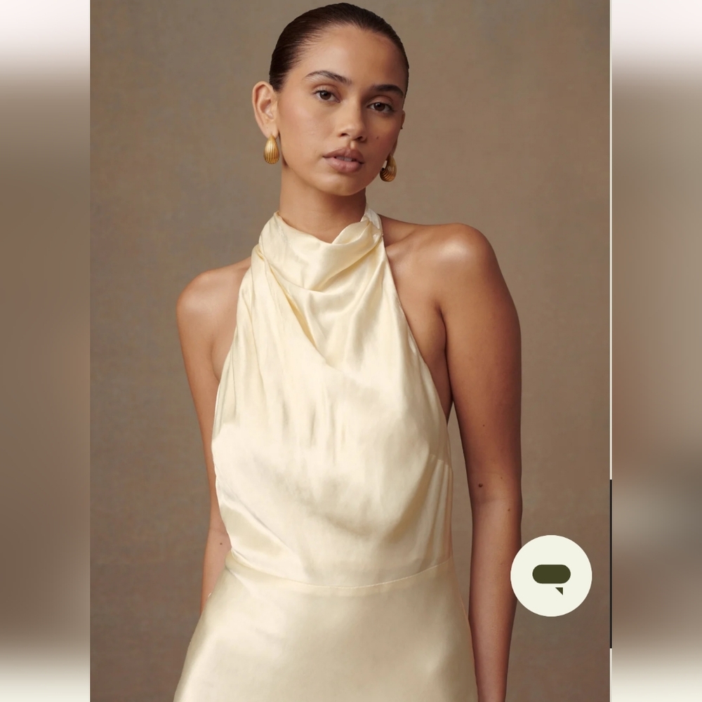 Esther Satin Cowl Maxi Dress - Picture 6 of 11
